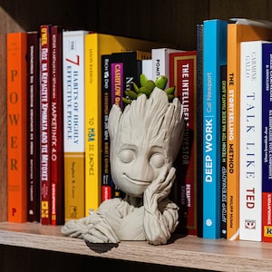 Baby Groot Figurine – Marvel-Inspired Cute Plant Holder Decor, Unique Gift