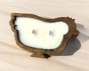 Little Hen Dough Bowl Candle/ Gift for Chicken lover