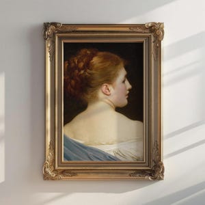 Lily by Frederic Leighton | Academic Painting | Woman Portrait, Vintage Art Print, Classical Art, Antique Oil Painting | Digital Download