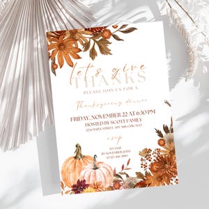 Thanksgiving Dinner Einladung, Friendsgiving Einladung Vorlage, bearbeitbare Thanksgiving Einladung, Thanksgiving Abendessen, Thanksgiving einladen