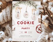 Christmas Cookie Exchange Party Invitation, Cookie Decorating Party Invitation, Christmas Baking,Christmas Party Invite, Printable Christmas