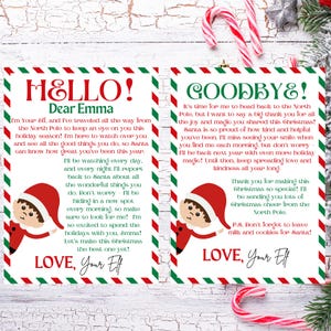 Elf Arrival Letter, Christmas Elf Welcome Letter, Elf Goodbye Letter, First Time Elf Arrival Letter, Editable Elf Letter,Kids Christmas Fun