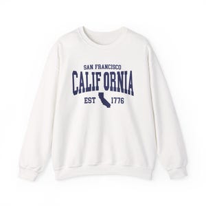 San Francisco Sweatshirt: Vintage Cali Crewneck Pullover