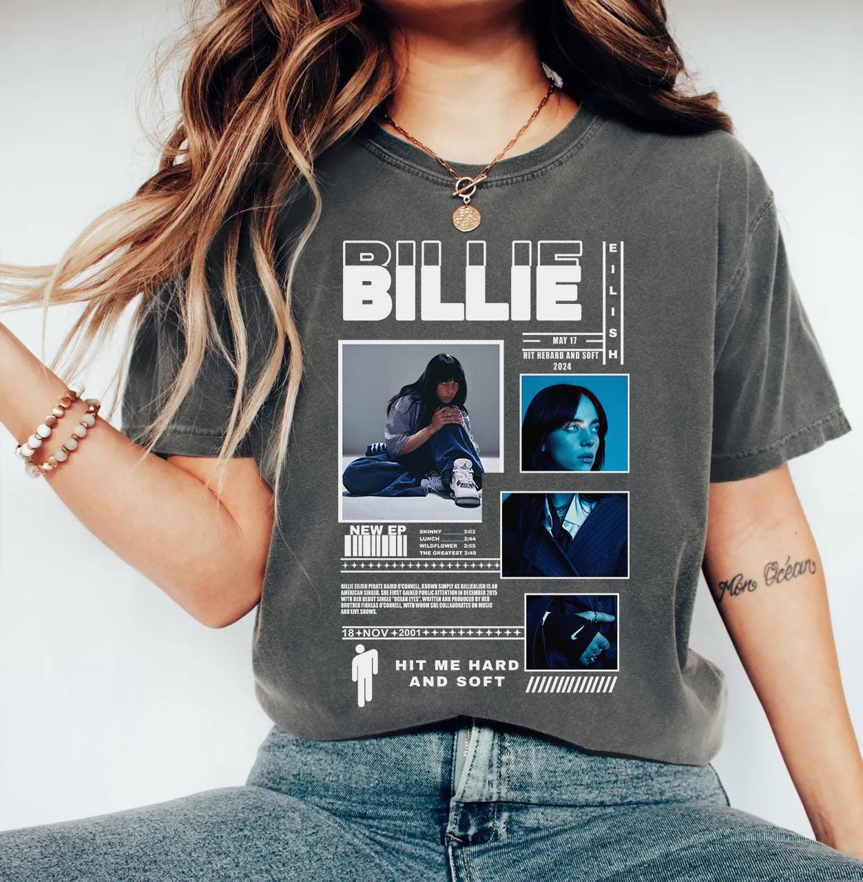 Billie eilish hit me hard and soft tee - Etsy 日本