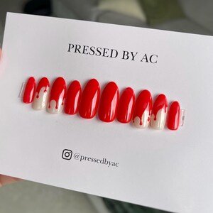 Blood Drip Halloween Press on Nails