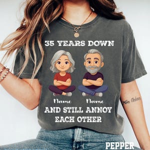 Personalized Annoying Each Other Since Shirt, Old Couple shirt, Happy Couples Gifts, Husband and Wife Shirt, Matching Anniversary shirt