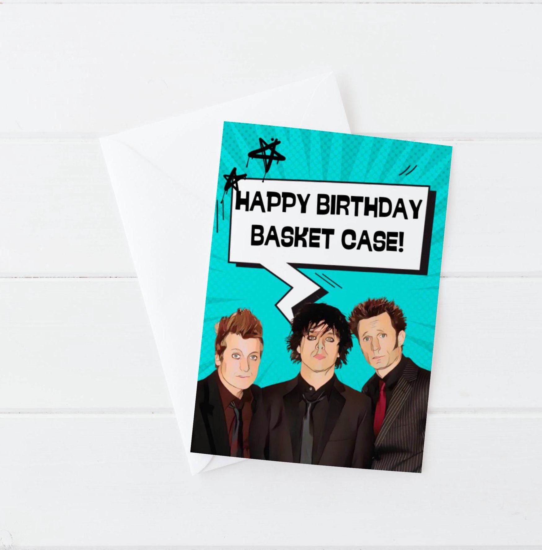 Green Day Birthday Card: 90s Pop Punk - Handmade - Etsy