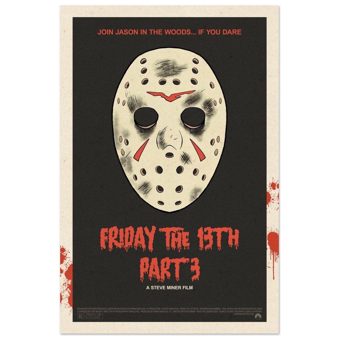 Friday the 13th Part 3 (1982) Poster - Etsy