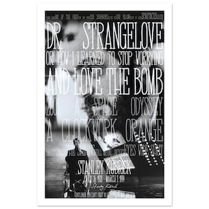 Stanley Kubrick Tribute Poster | Dr. Strangelove (1964) | Visionary Director Art Print | Auteur Cinema Wall Decor