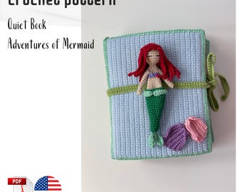 Quiet Book adventures of Mermaid crochet pattern