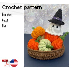 Amigurumi Pumpkin Crochet Pattern: Halloween Set (PDF Pattern)