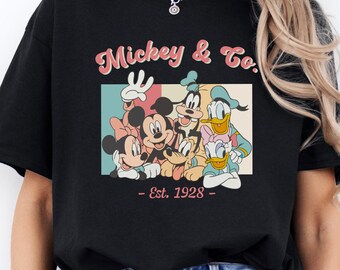 Mickey & Co 1928 Shirt, Disney Est. 1928 Shirt, Disneyland Family Shirt, Disneyworld Shirt, Mickey And Friends Family Shirt, Disney Gift