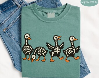 Comfort Colors® Spooky Goose Halloween Shirt, Just a Spooky Goose Shirt, Funny Goose Shirt, Halloween Shirt, Spooky Season Shirt, Spooky Tee