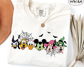 Comfort Colors Disney Halloween Shirt, Mickey and Friends Party Tee