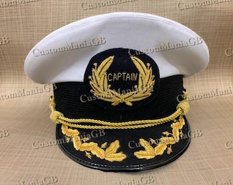 Nautical Captain's Hat, Stylish Sailor Cap for First Mates, Ideal Gift for New Boat Owners and Skipper Enthusiasts