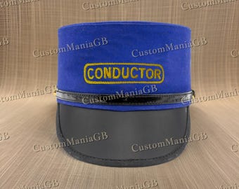 Train Conductor Cap, Railway Officer Hat, Railroad Themed Gift for Him, Unique Birthday Present