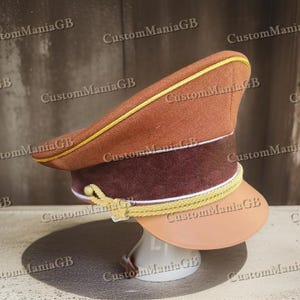 Khaki Spitze Visor Cosplay Cosplay Kostüme Theater Kappe für Drama Stück und Events
