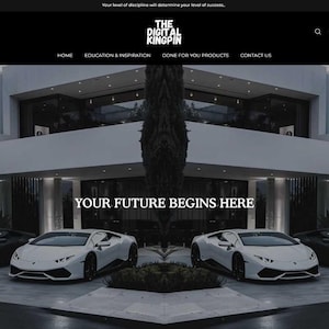 Kingpin Shopify Theme | Dark Shopify Template | MRR Digital Store Kit | Resell Rights | Sell Digital Products | Passive Income