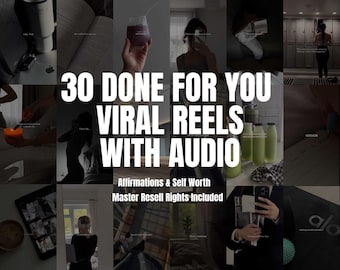 30 Positive Mindset Reels: Faceless Marketing MRR (Digital Download)