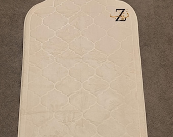 Padded Name Prayer Mat Custom,Islamic Gift, Revert Gift, Best Friend Gift,Nikkah Gift for Muslim,Plush Soft Mat, Ramadan, Eid, Hajj, Umrah