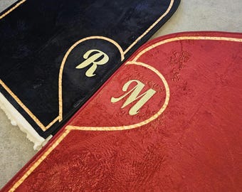 Conjunto de tapetes de oração personalizados em espuma para casais muçulmanos, presente para casais muçulmanos, conjunto com 2 tapetes de oração, tapetes de oração personalizados, presente muçulmano, presente de Eid