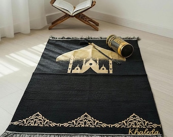 Tapete de oração portátil Kabah, tapete de oração para viagem, tapete de oração, tapete de oração dobrável, tapete de oração islâmico, tapete de oração muçulmano