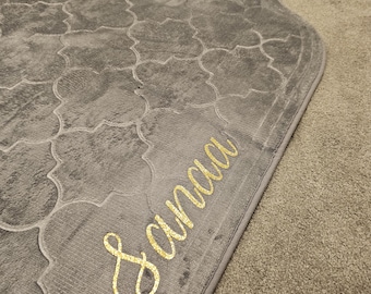 Personalized Thick Foam Prayer mat, islamic Gift,Thick Foam Prayer Mat,Personalized Foam Prayer Rug,Islamic Gift, Nikkah Gift,Muslim Gift