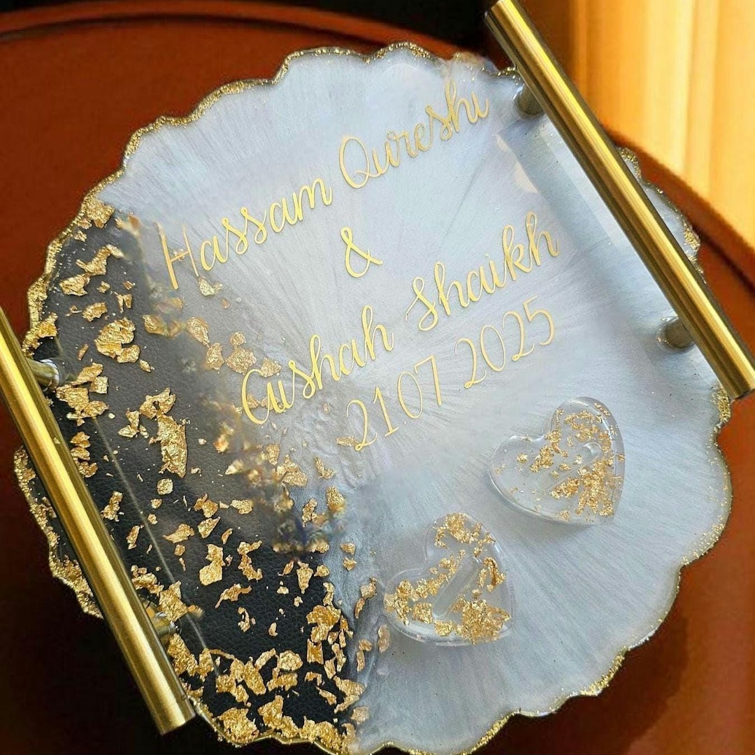 Personalised Wedding Ring Plates: Custom Designs for Your Big Day
