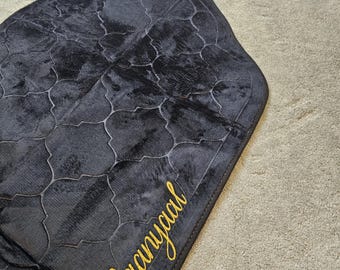 Luxury Custom Foam Prayer Mat – Personalized Islamic Gift for Him and Her, Elegant Muslim Prayer Rug, Eid, Ramadan,Birthday,Revert Gift Idea