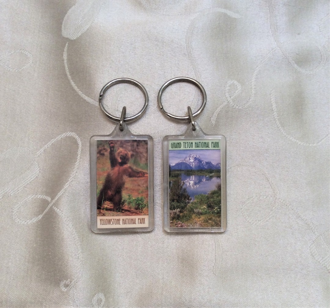 Collectible Vintage National Parks Keychains Yellowstone Etsy