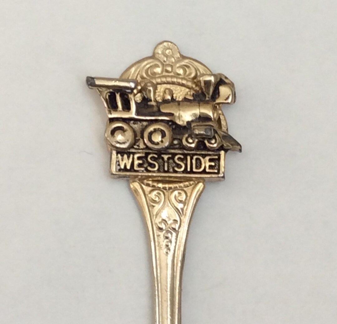 Vintage Train Collectors Spoon Detailed Westside Locomotive Engine on A ...