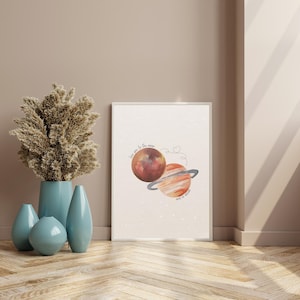 Zeven songtekstenprint - Love You to the Moon and to Saturn | Op Taylor Swift geïnspireerde poster | Folkloristisch decor voor barwagen | Digitale download