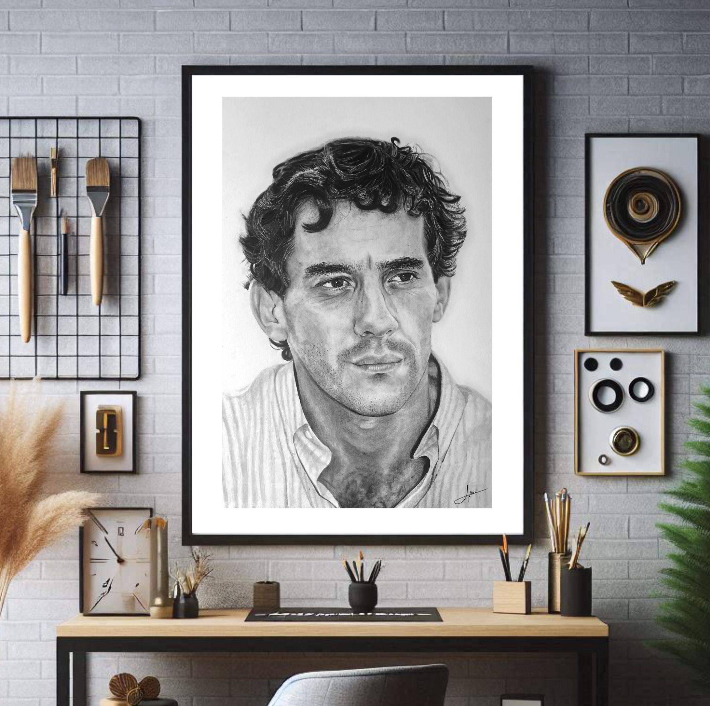 Ayrton Sennaアイルトン・セナかっこいいレーシングカーポスター