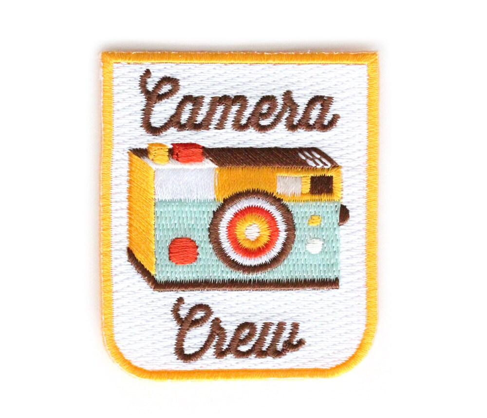 Camera Crew Iron On Patch Etsy