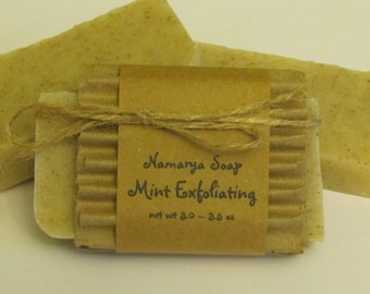 Mint Exfoliating Cold Process Soap