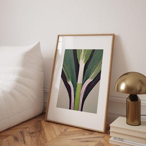 Abstracte prei, eye catcher in iedere keuken. Afdrukbare poster, kunst, illustratie, grafisch, digitaal, printen, landelijk, modern