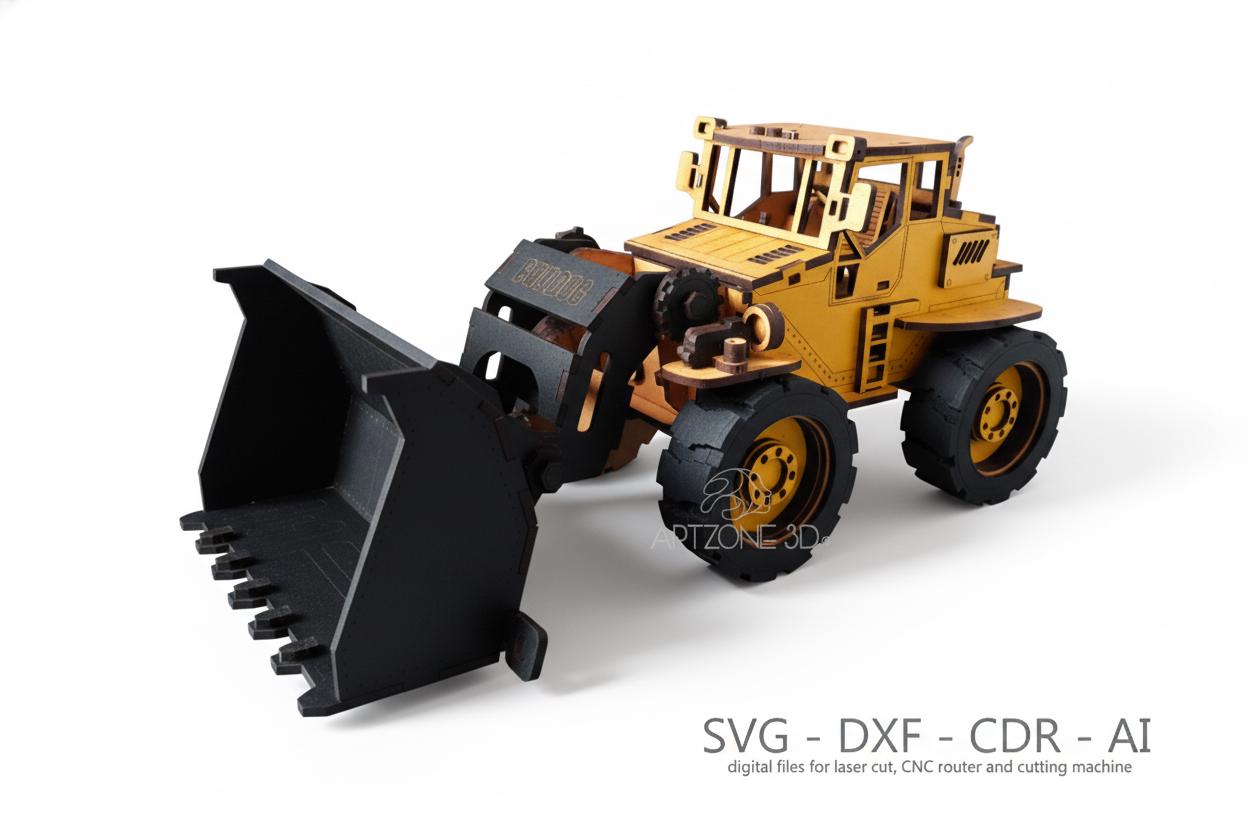 Bulldog Loader 3D Puzzle: Laser Cut Template (digital Files) - Etsy
