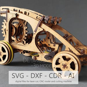 Buggy Race Car Laser Cut File: 3D Wooden Puzzle (Digital Download)
