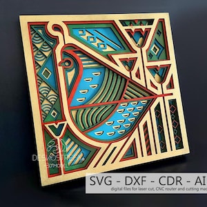 File digitale, Mandala multistrato B045, Arte murale in legno multistrato, Scultura in legno, Decorazione per soggiorno, Decorazione per camera da letto, Modello tagliato al laser