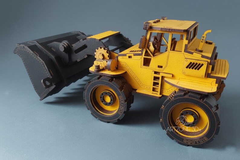 Bulldog Loader 3D Puzzle: Laser Cut Template (digital Files) - Etsy