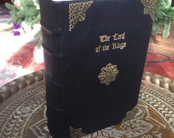 Lord of the Rings Custom Handmade Leatherbound Book