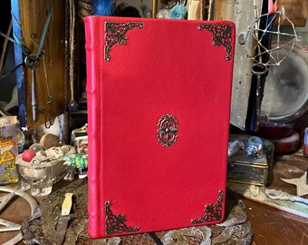 The Hobbit Bound in Red Lambskin Custom Made Book Binding