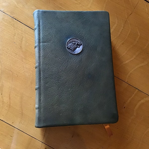 Made to Order A Game of Thrones Custom Leather Hand Bound A Song of Ice and Fire Hardcover Book 1 Deluxe Binding