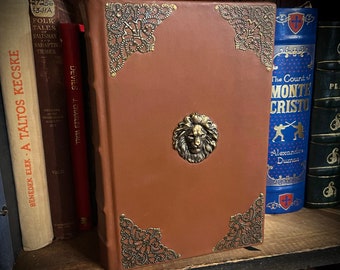 Made to Order Narnia Chronicles in Lamb Skin Leather Bound Complete Chronicles One Volume Edition Book