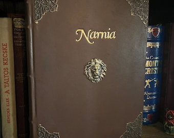 Made to Order Narnia Color Illustrated Edition Custom Lamb Skin Leather Bound Complete Chronicles Book