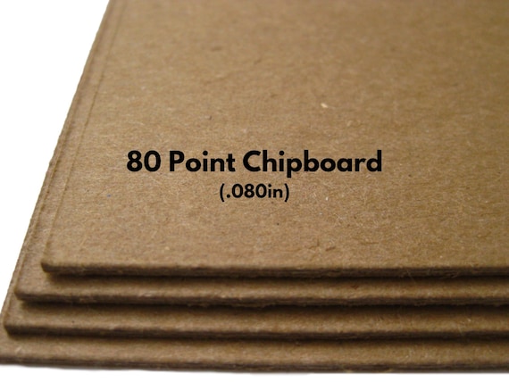 Brown Kraft Chipboard Sheets: Heavy Duty 80 Point (.080in)