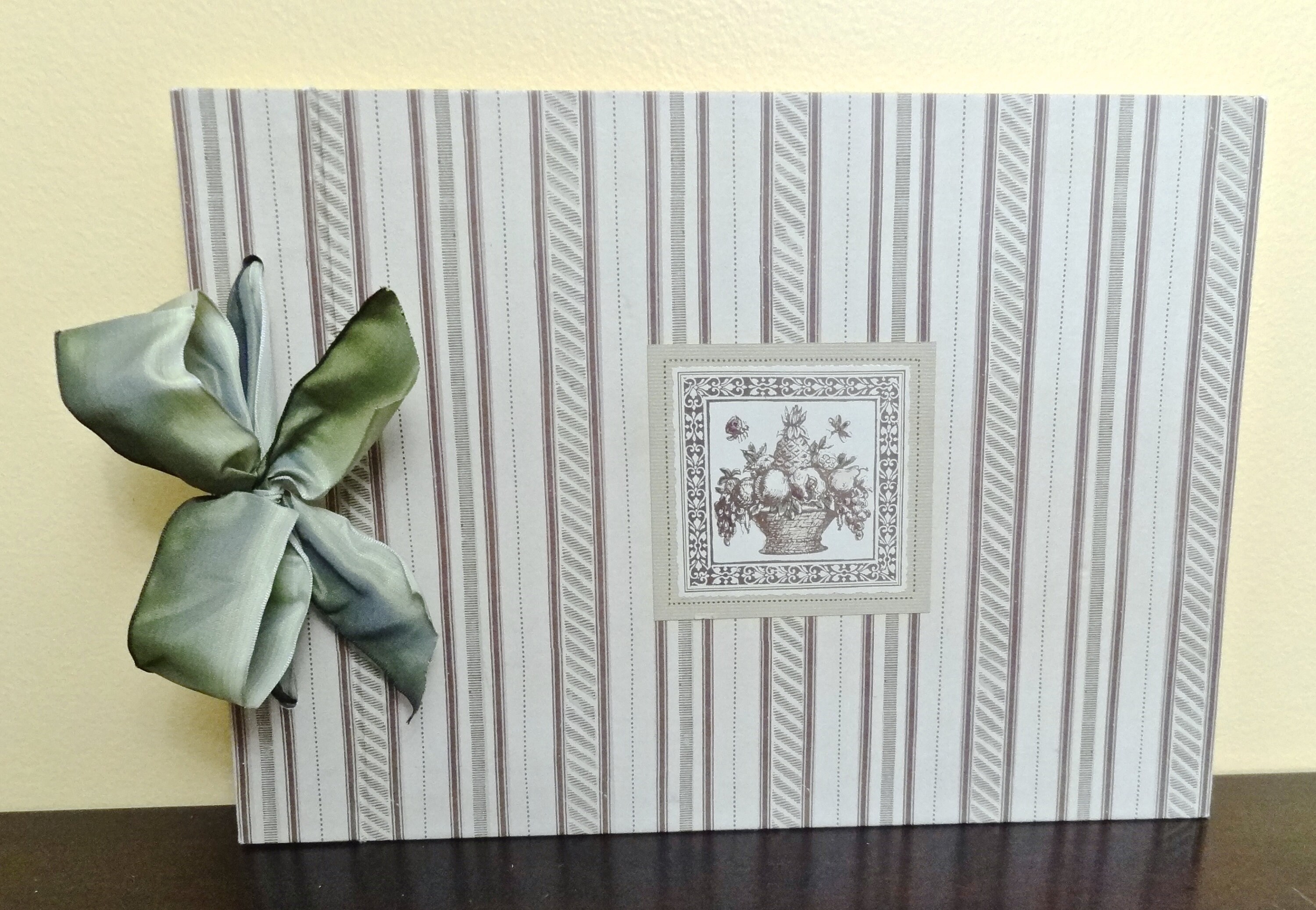 Vintage scrapbook journal album Acid free paper green Etsy Nederland