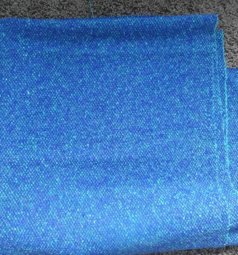 HANDWOVEN WOOL fabric from IRELAND Irish vintage 1980/'s