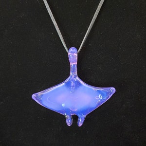 Handmade Glass Manta Ray Stingray Pendant