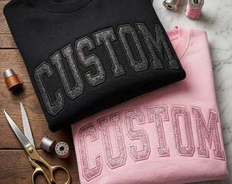Comfort Colors® Floral Custom Text Applique Embroidered, Chinoiserie Mama Shirt, Kids Name Tee, Birthday Gift For Her
